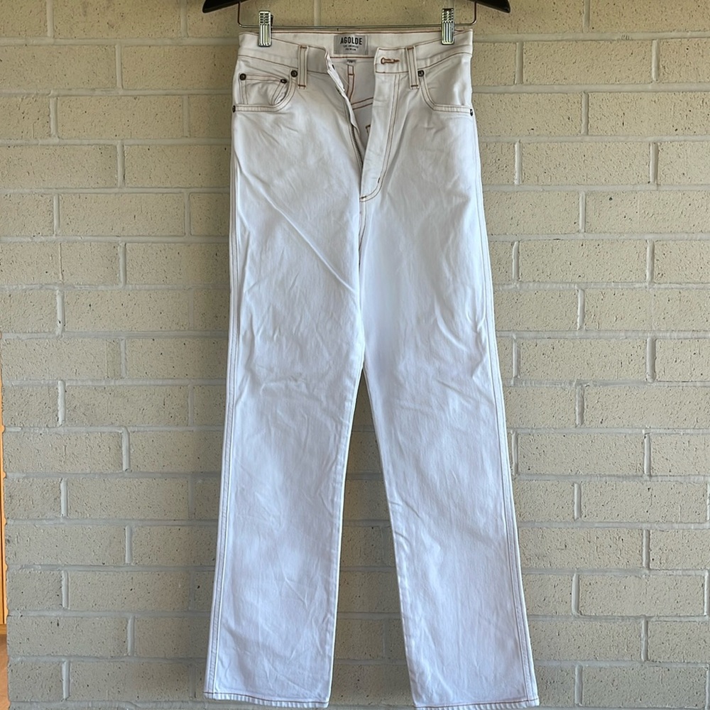 Agolde pinch waist high rise denim jeans